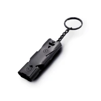 high decibel whistle edc tool outdoor survival cheerleading portable with a keychain camping safety