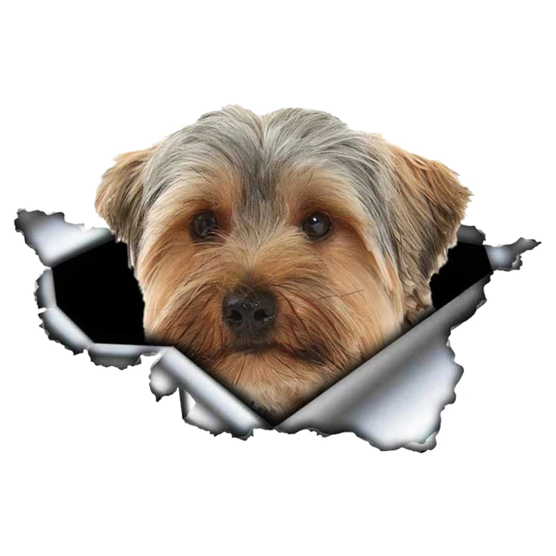 

Self-adhesive Decal YorkshireTerrier V3 Car Sticker Waterproof Auto Decors on Bumper Rear Window B0093