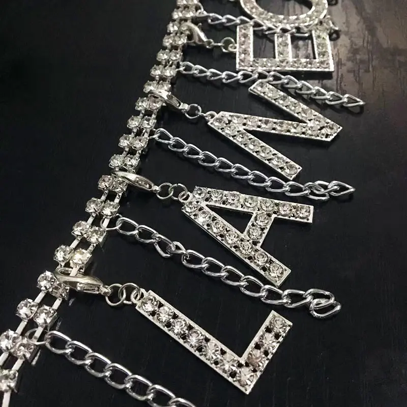 

Multi-layer sexy women's belly waist chain body Accessories sparkling Rhinestone Belt Crystal star body chain Party Club dancer