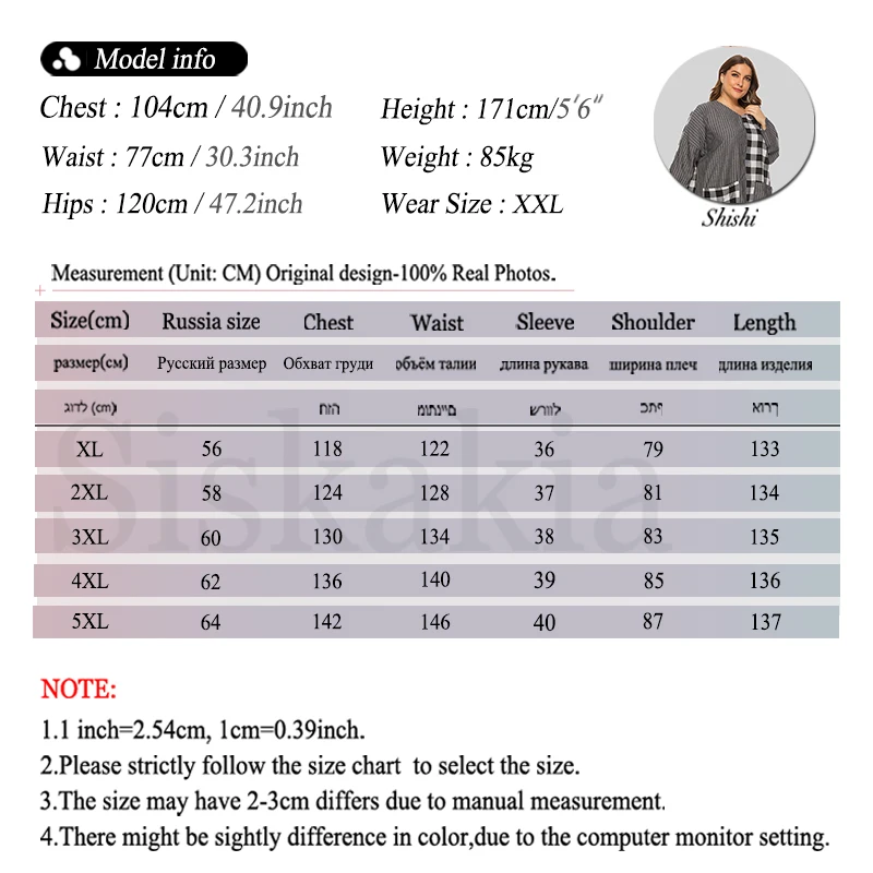 Siskakia платья с длинным рукавом размера плюс v образным вырезом на каждый день в