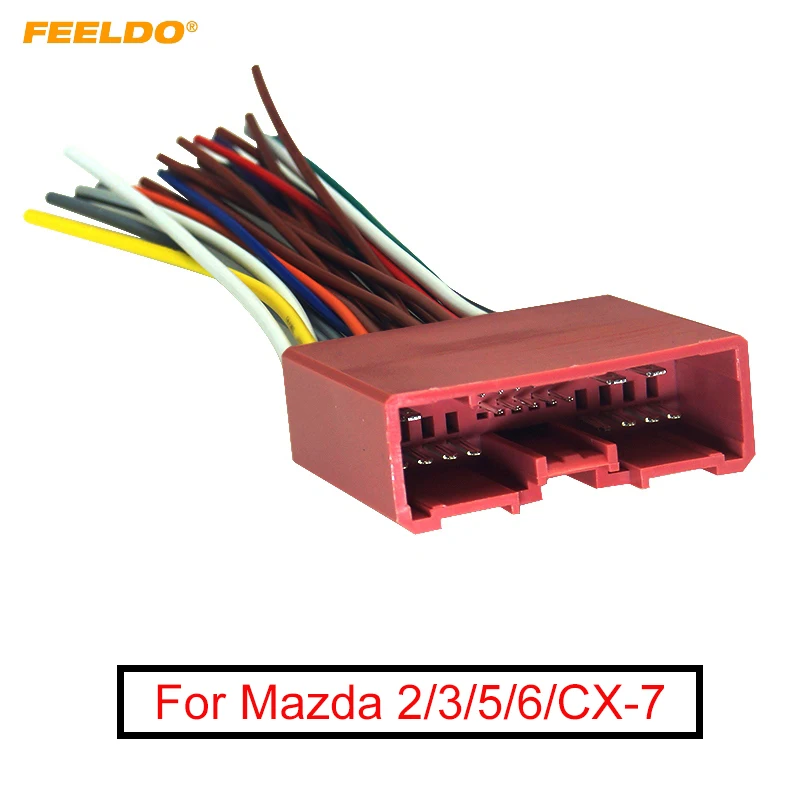 Автомобильный радиоприемник FEELDO 24-контактный адаптер жгута проводов для Mazda