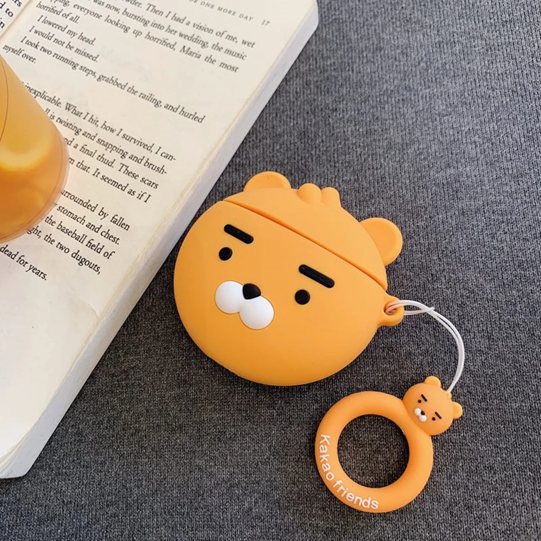 Защитный чехол Earphne 3D с милой белкой чип и Дейл Беспроводная bluetooth-гарнитура силиконовый чехол для Airpods Ударопрочный Мягкий чехол
