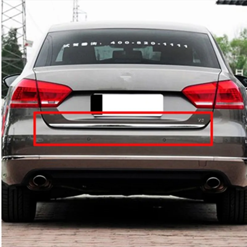 Для 2011 2012 2013 2014 2015 VW PASSAT B7 хромированная задняя дверь багажника крышка-дверца