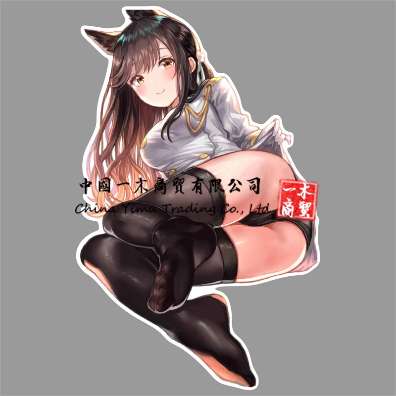 

Hip Lifting Sticker Bobbi Decal Black Pantyhose Mini Skirt Lace Hood Trim Sexy Anime Girl Motorcycle Stickers