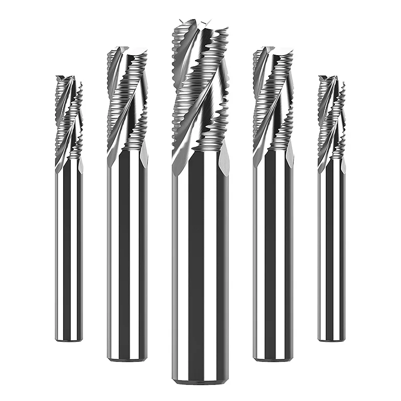 

Roughing End Mill 4-20mm 3 Flutes CNC Solid Carbide Router Bits for Aluminum Spiral Bit HRC55 Solid Carbide Milling Cutter