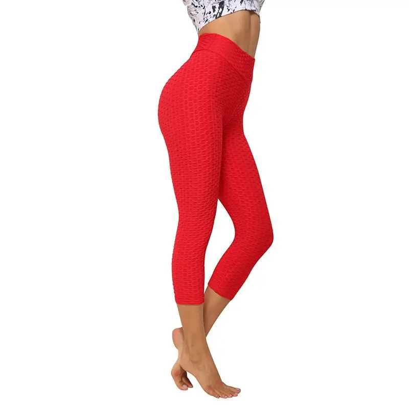 Женские Штаны Для Йоги белые спортивные Леггинсы Колготки с эффектом пуш ап для