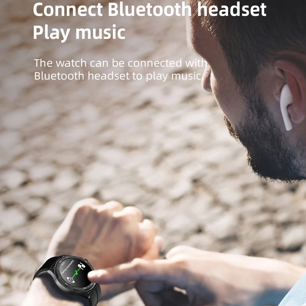 

EOENKK F10 Make Call Smart Watch Men Blueooth Headset Music Smartwatch Message Reminder Woman Multi Sports Wristwatch