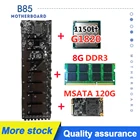 Материнская плата B85 для майнинга, 8 PCIE 16X, слот для видеокарты DDR3, 8 ГБ, материнская плата для LGA 1155 ETH и т. д., Майнер BTC