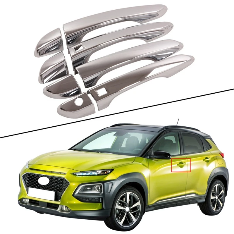 8 шт для Hyundai KONA 2018-2020 автомобильные дверные ручки чаши Боковая дверь Чаша крышки