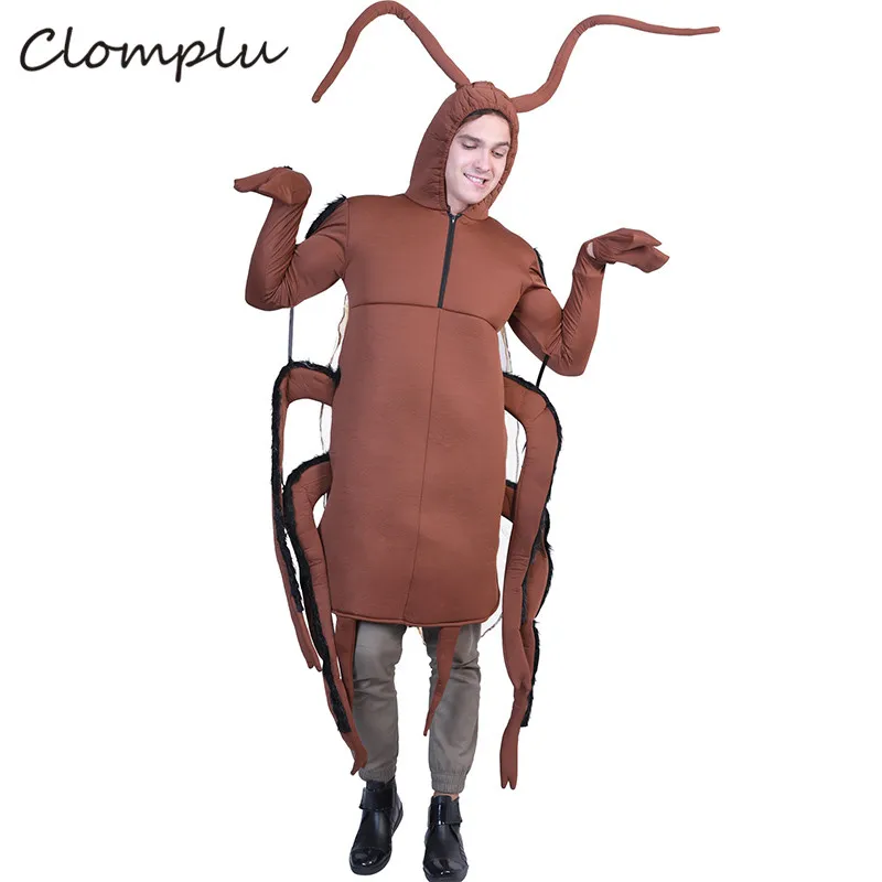 Clomplu костюм тараканов аниме косплей на Хэллоуин забавный один комбинезон костюмы