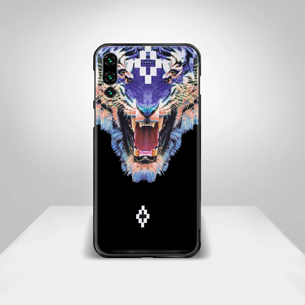 

Marcelo Wings Tiger Phone Case Cover Hull For Huawei P8 P9 P10 P20 P30 P40 Lite Pro Plus smart Z 2019 black coque painting Etui