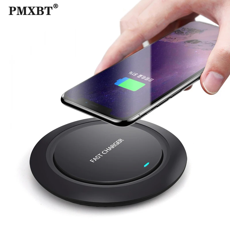 

10W Qi Wireless Charger for Samsung S9 S10 iPhone 11 Pro X XS MAX 8 Plus for Huawei P30 Pro Fast Wireless Induction Charging Pad