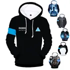 Пуловер игровой Детройта с капюшоном RK800, мужской