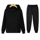 Костюм спортивный мужской повседневный, толстовка с капюшоном и штаны в стиле Харадзюку, брендовая спортивная одежда с логотипом на заказ, Осень-зима
