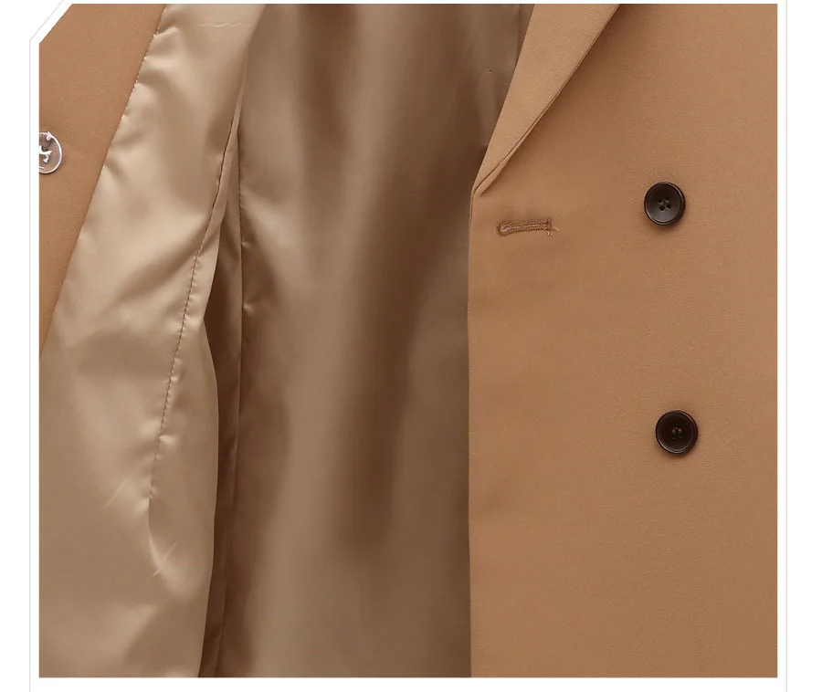 

2021 autumn new coat versatile loose medium length women's double breasted suit