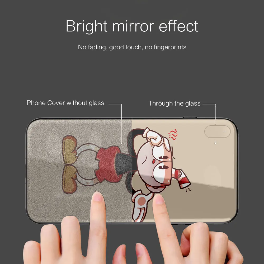 Мягкие стеклянные Чехлы cuphead с постером для Huawei P40 P30 P20 Pro Lite Plus P30lite P40lite E P Samrt 2020