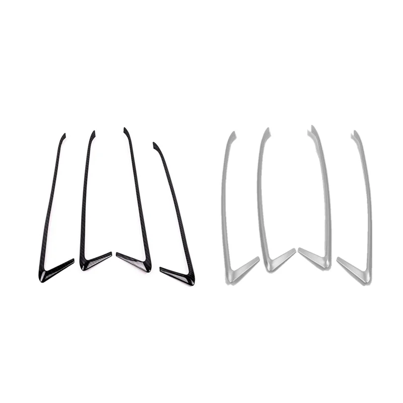 

For Honda FIT JAZZ accessories 2014 2015 2016 2017 car styling Car Door Interior Handrail Decoration strip frame cover trim 4pcs