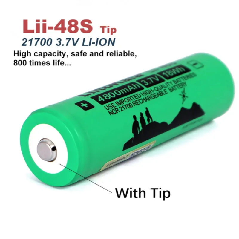 

Аккумулятор LiitoKala, 3,7 в, 4800 мА · ч, 21700 А, 1-6 шт.