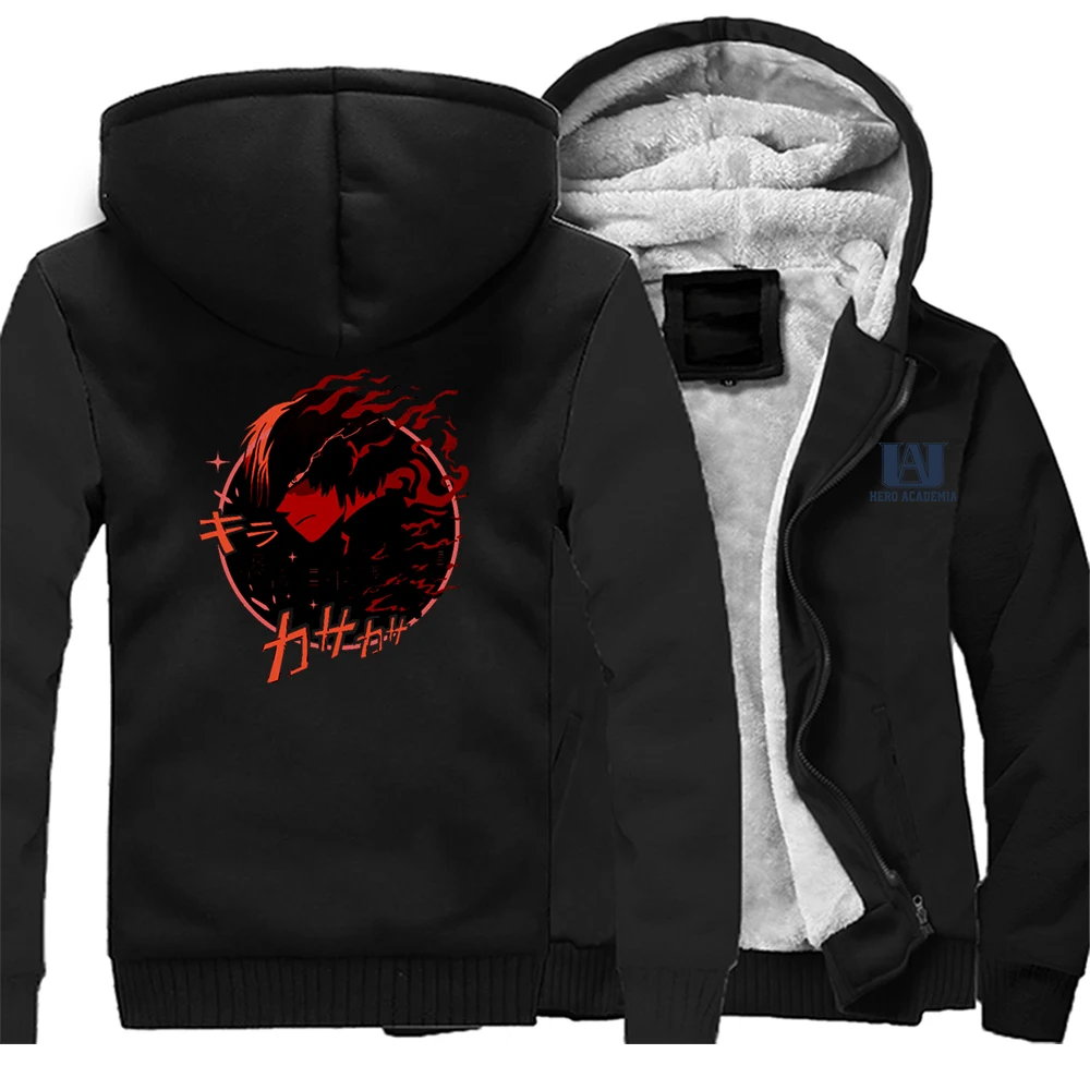 

Мужские флисовые толстовки с капюшоном My Hero Академия аниме Тодороки шото куртки-бомберы флисовые толстовки классные куртки мужские зимние куртки Bakugou