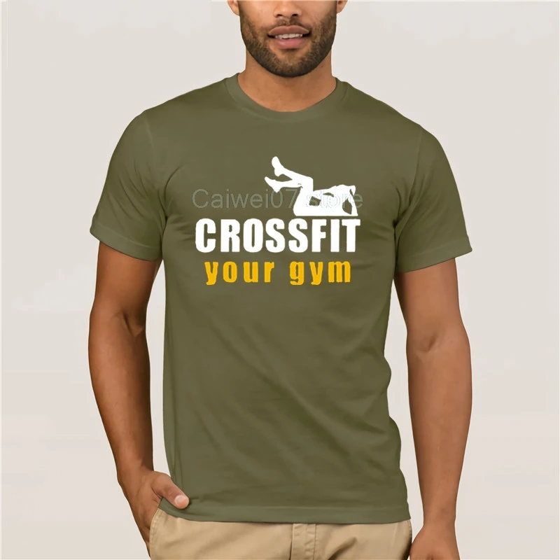 Мужская Дизайнерская футболка с вашим собственным кроссфита индивидуальные
