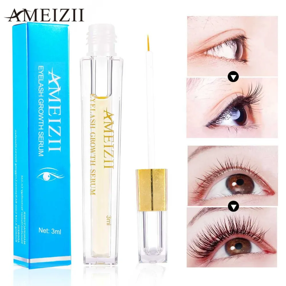 AMEIZII Eyelash Growth Eye Serum Natural Eyebrow Enhancer Longer Thicker lift Lashes Mascara Nourishing Essence Oil | Красота и