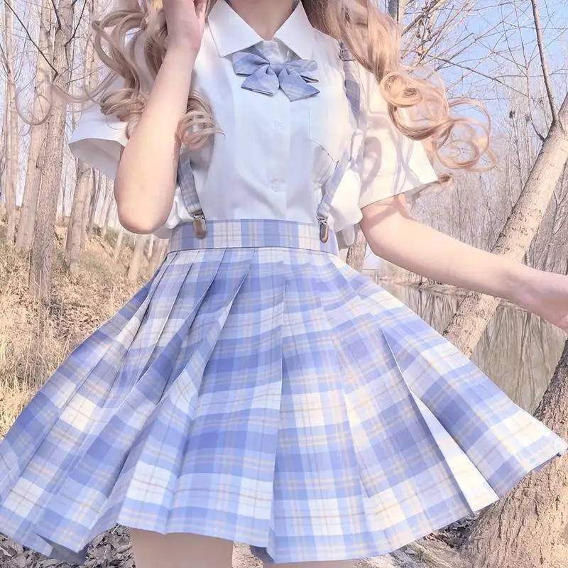 

Women Red Black Pink Gothic Pleated Plaid Skirt Summer High Waist Korean Harajuku Japanese Cute Sexy Mini A-line Skirts Cosplay