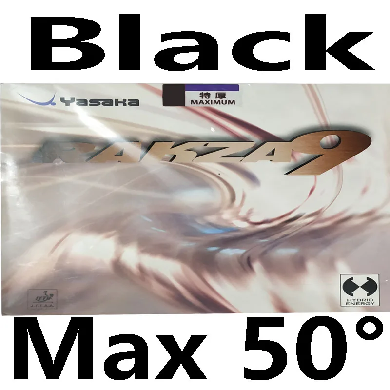 BLACK H50 Оригинальные резиновые ракетки для настольного тенниса Yasaka RAKZA 9 RK9, B-80, ракетки для настольного тенниса, губка для торта, Спортивная ракетка для занятий спортом в помещении - Цвет: BLACK H50