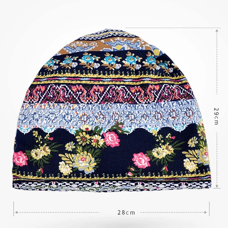 

Spring And Summer Cotton Printing Versatile Sunscreen Dual-use Bib Hat Ladies Comfortable And Breathable Dual-use Bib Hat