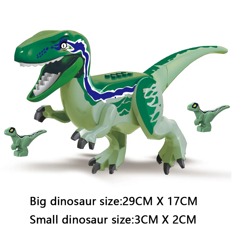 

Jurassic Dinosaurs World Park 3pcs/Set Building Blocks T-Rex Indominus Rex Raptor Dino Figures Bricks Toys Gifts For Children