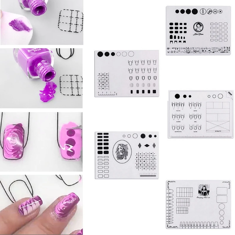 

Nail Art Soft Silicone Workspace Stamping Plate Transfer Mat Sheet Table 40x30cm