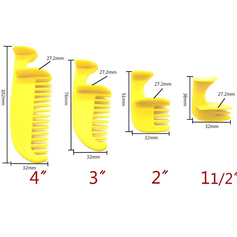 

Combination of 4 sizes of Haircut Styling Ruler Household Haircut Template Ruler And Haircut Fashion Comb