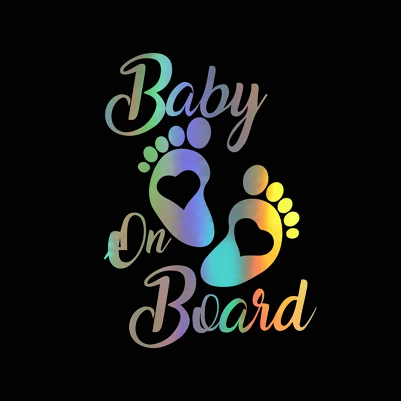 

Lovely Car Sticker KK Vinyl 3D Baby on Board Decals on Car Reflective Motorcycle Styling 13CM*18CM