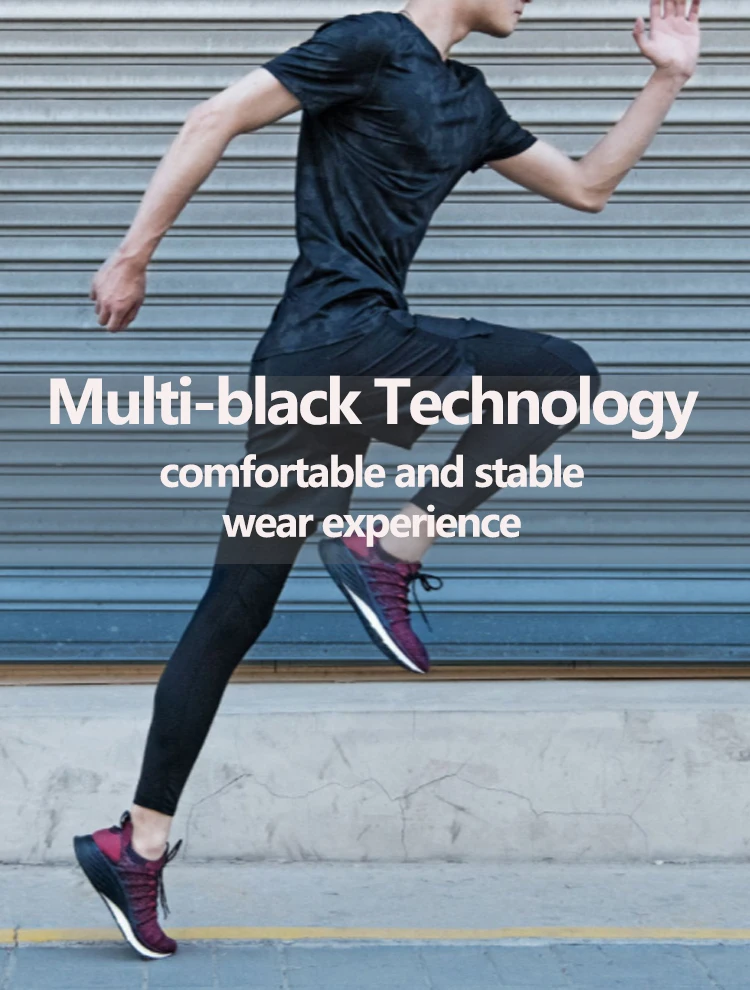 Xiaomi Mijia, мужские кроссовки для бега, 3 кроссовки, 3 Спортивные, 3D, Fishbone, система блокировки, эластичная, трикотажная, передняя часть, амортизирующая подошва