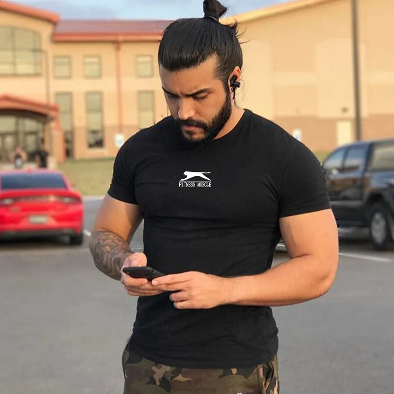 Мужская футболка с 3D принтом компрессионные колготки для фитнеса и бега дышащая