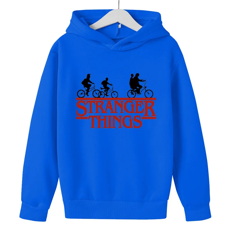 

2021 Stranger Things Printed Kids Boys and Girls Sweater Fall Thin Hoodie Casual Sportswear 4T-14T