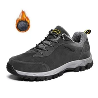 outdoor non slip men hiking shoes waterproof breathable men sneakers winter warm comfortable men casual sports shoes size 39 49