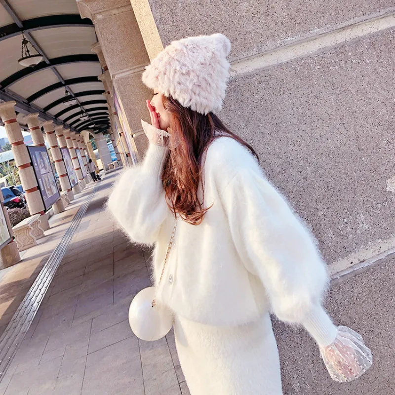 Woherb кашемировый свитер пальто для женщин 2021 осень-зима элегантный кардиган