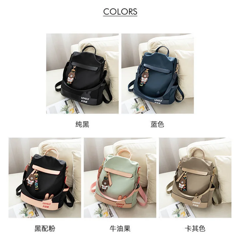 

Oxford Totes Purses and Handbags for Women 2021 Fashion Girls Female Shopper Casual New Anti-theft Joker Backpack Crossbody Bags