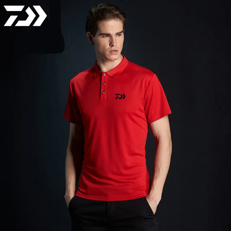 

2021 New Fishing Clothing Men Summer Outdoor Sports Breathable Quick Dry Polo Shirt Short Sleeve T Shirt Clothes For Fishing
