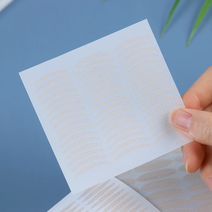 

480PCS/10 Sheets Gauze Mesh Lace Invisible Double-Fold Eyelid Sticker Invisible Self-Adhesive Eyelid Tape Sticker