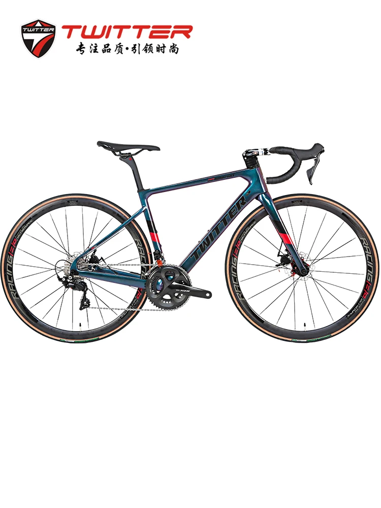 

Carbon Fiber Bicycle Road Bike 22 Speed Racing Sports Car Men's and Women's Road Race Shimano Disc Brake Road Bike