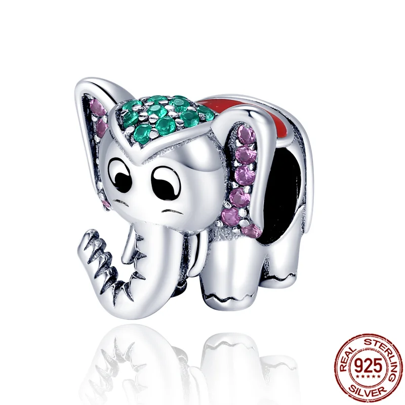 

Бусины и шармы в виде слона из серебра 2021 пробы подходят для браслетов и браслетов Pandora 3 мм, женские Украшения, 925