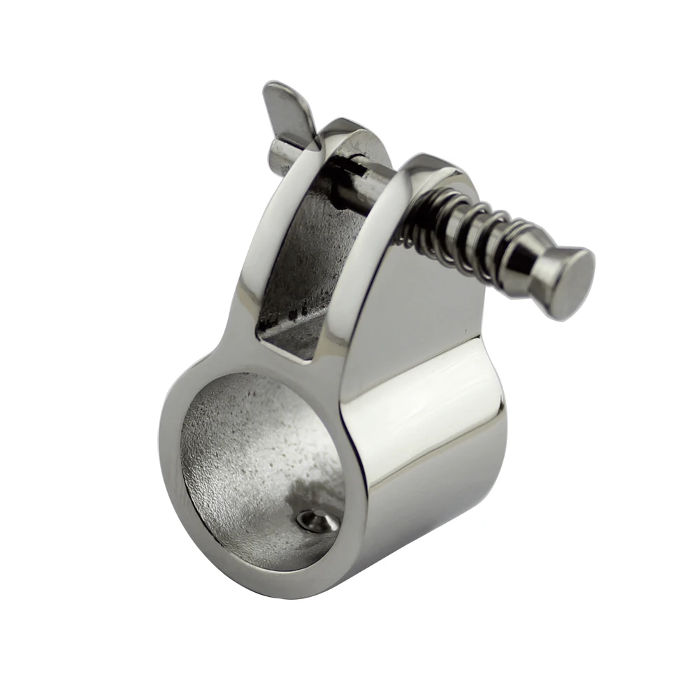 

Marine SS316 Stainless Steel 7/8"(22mm) 1"/25mm Bimini Top Caps External Eye End Deck Hinge Jaw Slide Mirror Polished Hardware