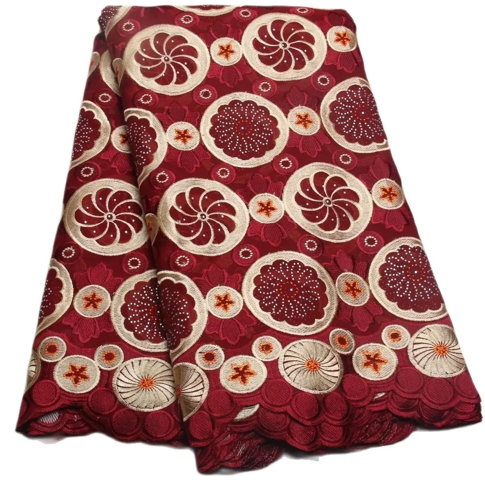 Бесплатная доставка красное вино высокого качества Свадебный кружевная ткань в