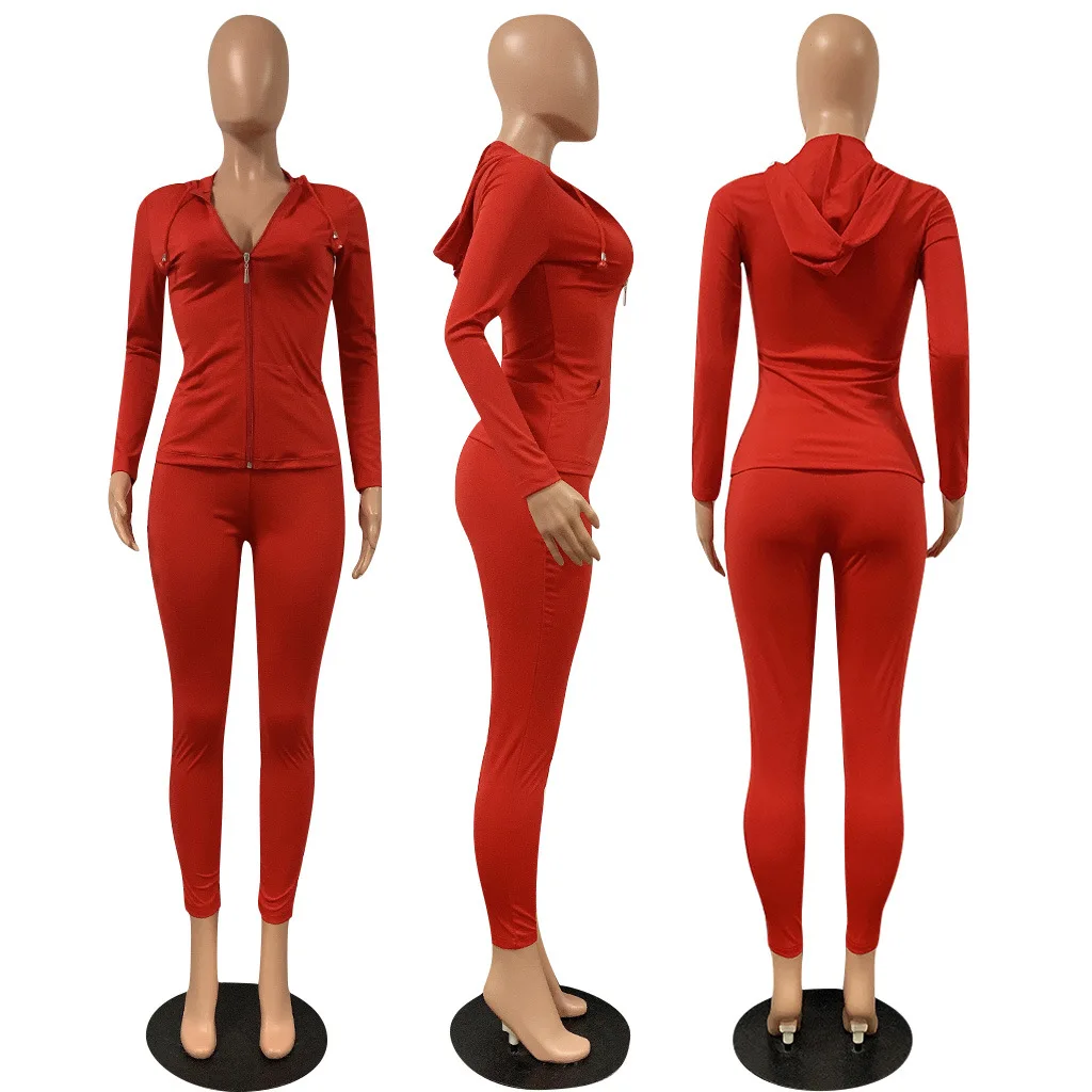 Комплект спортивной одежды HAOOHU из двух предметов Женская праздничная одежда