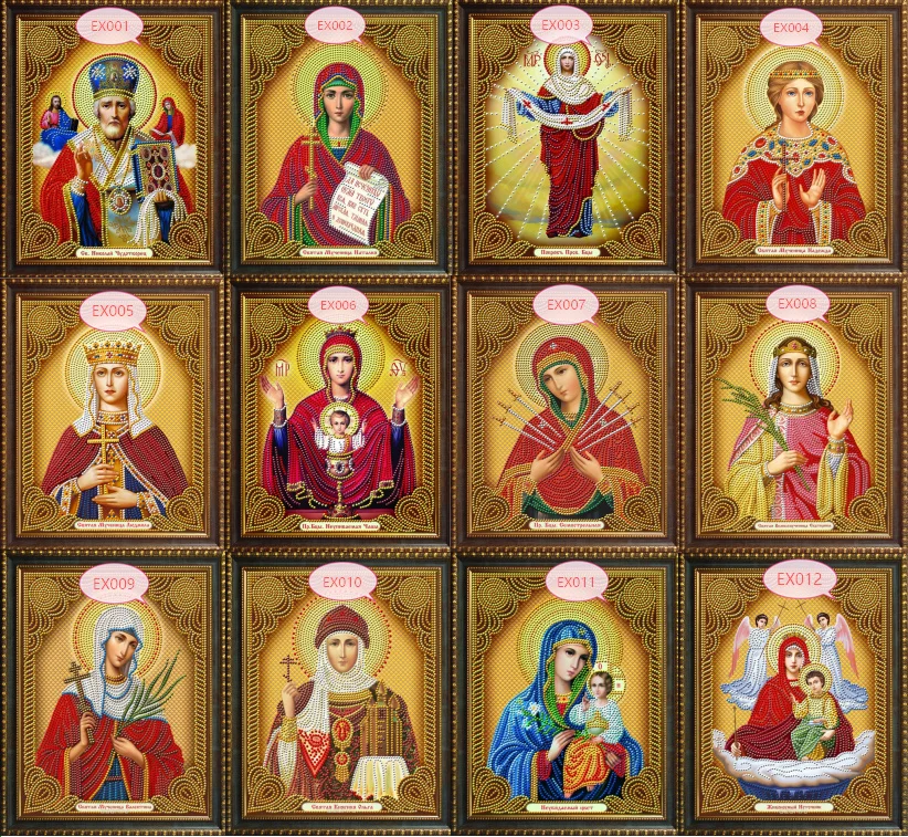 

Religious Icon 5D DIY Diamond Painting Toolkit Diamond Mosaic Religious Leader Diamond Painting Rhinestone
