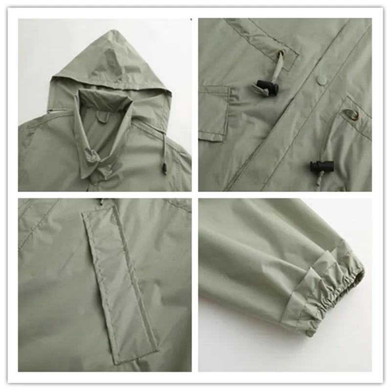 Женский и мужской длинный плащ водонепроницаемый непромокаемый пончо для улицы