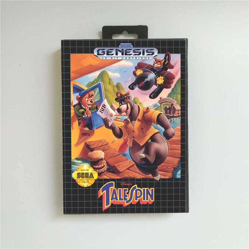 

Игровая приставка TaleSpin Tale Spin-Крышка США в розничной упаковке, 16 бит, MD, для Sega Megadrive Genesis