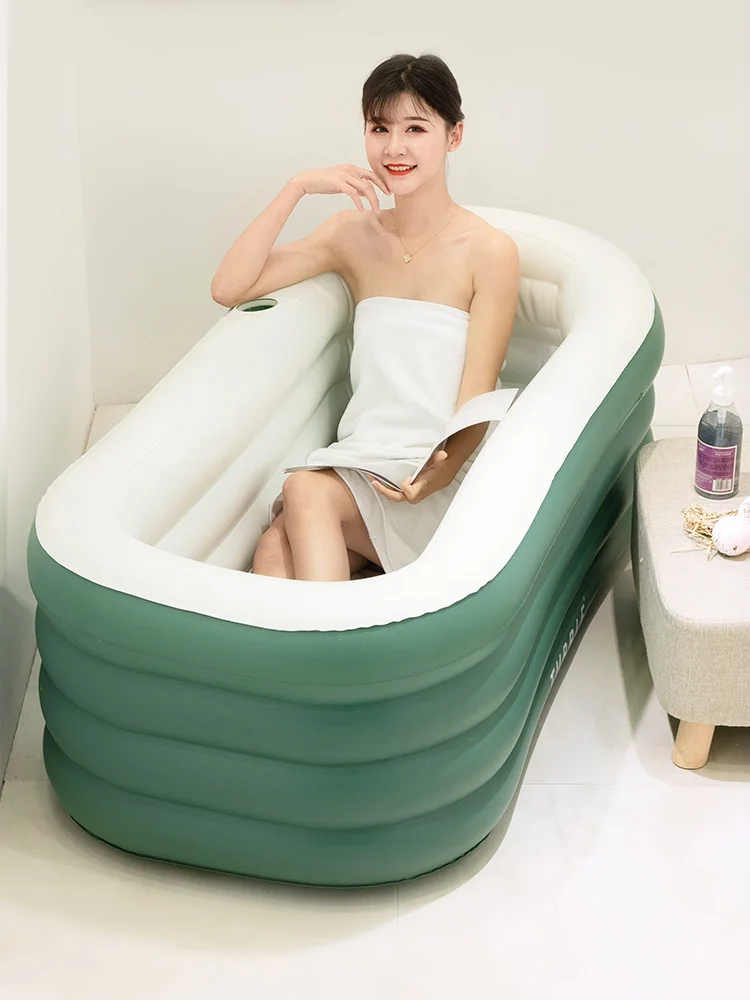 Надувная ванна складная ванная для взрослых домашняя всего тела большая