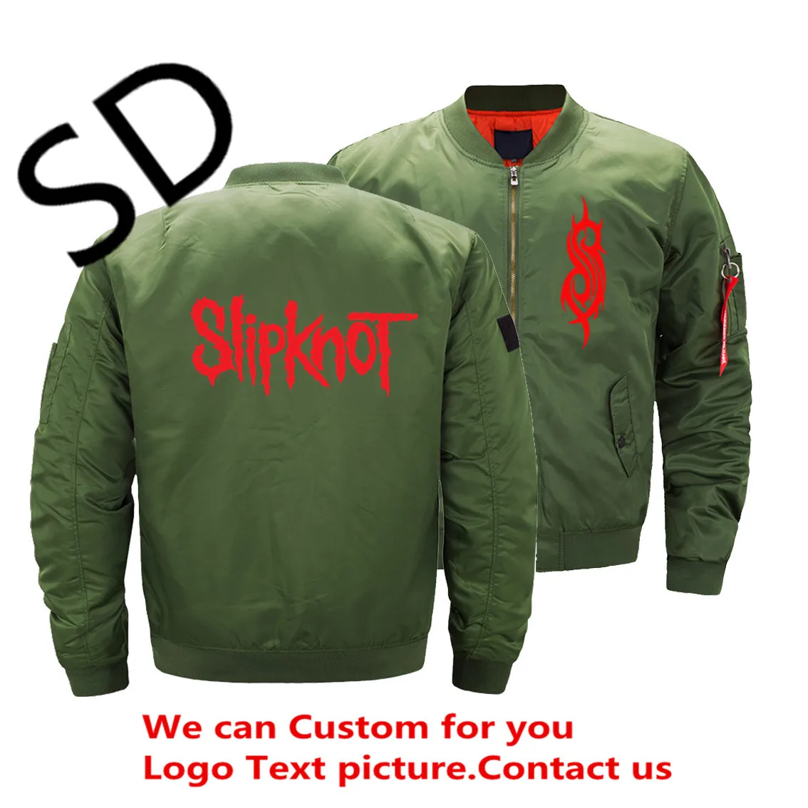 Tracksuit Slipknot Jacket Men Harajuku Bomber Jackets Coats Winter Hombre Air Force Pilot Zipper Coat | Мужская одежда